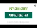 Pay Structure and Actual Pay