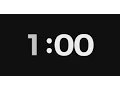 classic countdown timer - 1 Minute