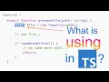 5 Error handling Error Handling with the Using Keyword in TypeScript