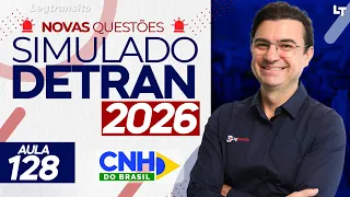 SIMULADO DETRAN QUESTÕES 2026 - AULA 128 #SimuladoLegTransito2026 #Detran2026