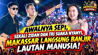 HANYA BUTUH 1 LAGU! ZIDAN & TRI SUAKA BIKIN MAKASSAR JADI LAUTAN MANUSIA! | MAKASSAR