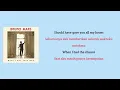 Bruno mars - When I Was Your Man | Lirik & terjemahan
