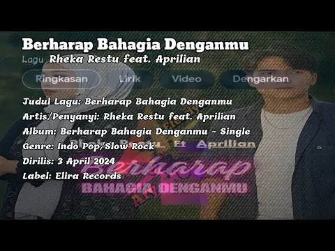 Download MP3 Lirik Lagu Berharap Bahagia Denganmu - Rheka Restu feat. Aprilian