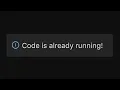 code is already running in VS code