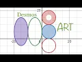 Desmos Art Graphing Tutorial - Circles Ovals Shaded Circles and Ovals