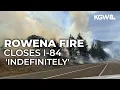 I-84 closed today and indefinitely due to wildfire near The Dalles ODOT says
