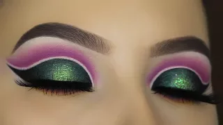 dramatic double cut crease tutorial