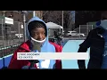 Families enjoy ice rink outside Ingersoll Houses in Fort Greene