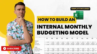 Monthly Budgeting Forecasting Model Template Included
