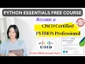 CISCO FREE PYTHON COURSE CERTIFICATION - How to Get it