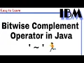 Bitwise Complement Operator Class 28 What is use of Bitwise NOT operator in Java