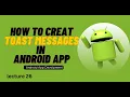 Creating Toast Messages in Android App Lecture 26