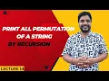 2 14 Generate All Permutations of a String Using Recursion Complete C Code Complexity DSA