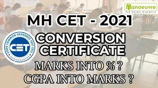 How to convert CGPA into MARKS MH CET Form Filling Mumbai University Other Universities