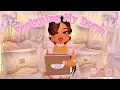 Decorate my pink Christmas dorm with me SPEEDBUILD Royale High