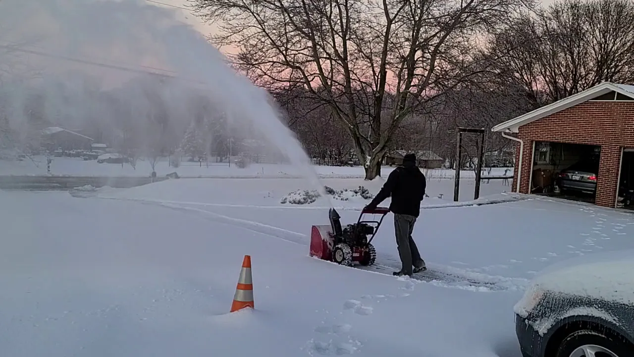 FREE SNOW BLOWER first use