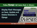Python Django Error Messages Django messages redirect