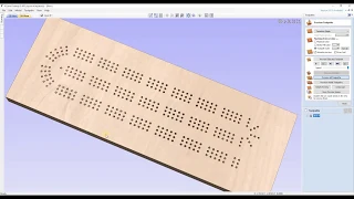 How to design a cribbage board on VCarve