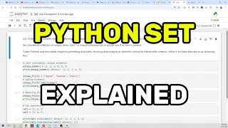 Learn Python Set Operations - Union Intersection Difference More
