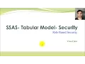SSAS Tabular Model-Security-Part-1-Role Based Security