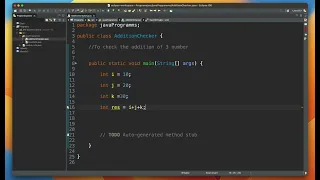 SUM OR Addition of 3 Numbers in Java