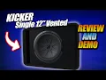 Kicker 48VCWR122 12 Subwoofer in a Vented box PLUS How to Tune an Amp Step by Step