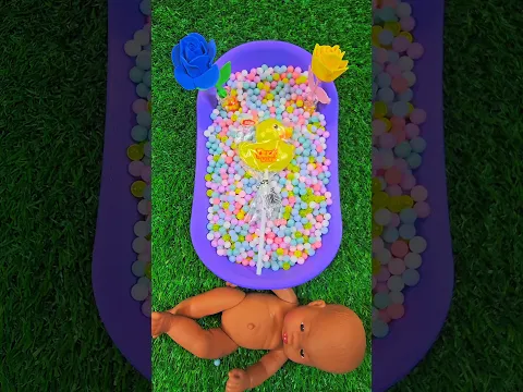 Black doll and yellow colour dark and magic ball. ASMR Sound #asmr #viral #cartoon #shorts