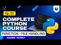 Lecture 31 Function File Handling Explained Python Full Course For Hackers and Beginners