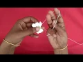 Lagu Traditional \u0026 normal method to tie jasmine flower garland for beginners/maligai poo kattuvadhu  epdi