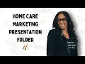 Home Care Marketing Presentation Folder