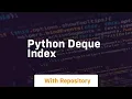 python deque index