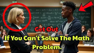 Professor MOCKS Black Student in Class, Not Knowing He’s a MATH PRODIGY! | RACISM
