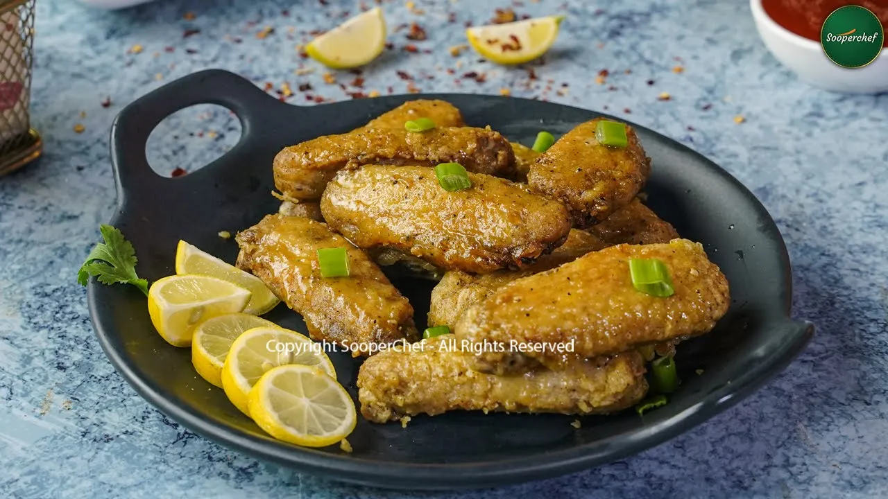 Lemon Pepper Wings Recipe by SooperChef