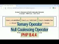 Download Lagu Ternary Operator \u0026 Short-ternary \u0026 Null Coalescing Operator - PHP