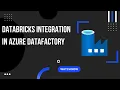 Databricks Integration in Azure Datafactory
