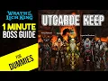 Utgarde Keep Heroic Boss Guide Wrath Classic WOTLK