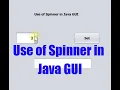 Use of Spinner In Java GUI Java GUI Tutorial 11 Urdu Hindi