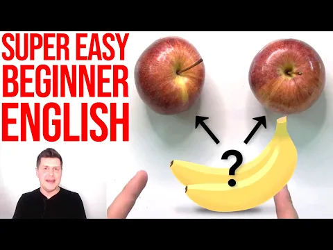 Easy Simple Inglês Iniciante Lição: I Have Two Red Apples | Natural Approach Input compreensível (CI)