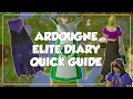 Ardougne Elite Diary Quick Guide - Old School
