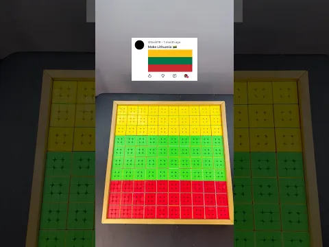 Making Lithuania 🇱🇹 With Rubik’s Cubes!