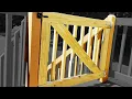 Complete Wood Deck Gate Build with Bracing