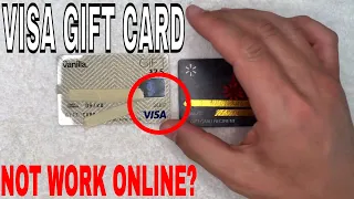 Why Visa Gift Card Does Not Work For Online Purchases