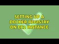 Setting up a docker registry on EC2 instance