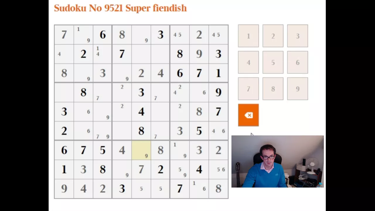 Speed solving Super Fiendish Sudoku:  Is it better to guess?