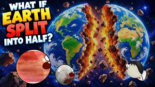 What if Earth Split into Half? | #aumsum #kids #science