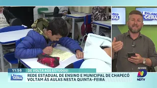 Aulas retornam nesta quinta para 30 mil alunos em Chapecó