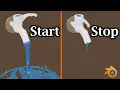 Start Stop A Flow In Fluid Simulations Easy Tutorial On Flow Object Blender Eevee Cycles