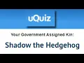 taking sonic quizzes on uquiz