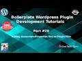 Boilerplate Wordpress Plugin Development Tutorials Adding Javascripts File to Plugin Files