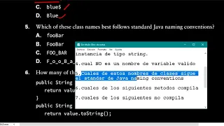 OCA JAVA SE 8 Programmer Guide Practice Test Chapter 2 1 - 10